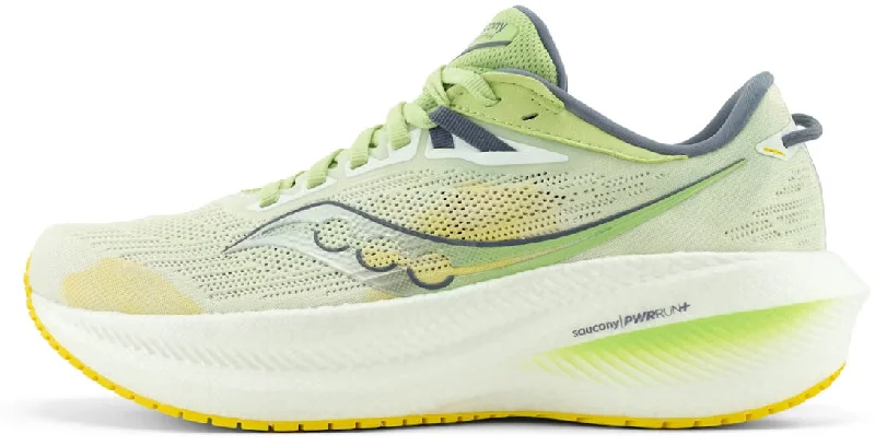 Padded Tongue and Collar Women's Running Shoes in Green for Added ComfortSaucony Triumph 21 Womens Running Shoes - White Padded Tongue and Collar Women's Running Shoes in Green for Added ComfortSaucony Triumph 21 Womens Running Shoes - White