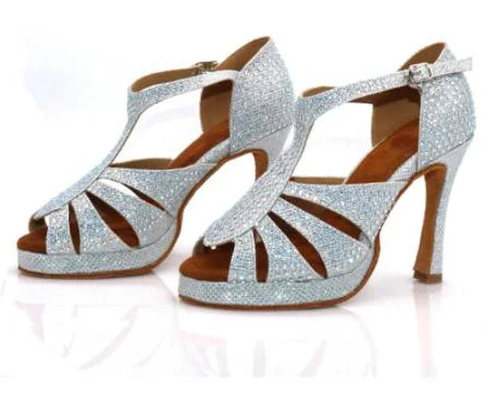 Wide - Toe Box Ballroom Dance Shoes in Orange for Comfortable ToesSilver Glitter Rhinestones Samba Platform Dance Shoes High Heels Wide - Toe Box Ballroom Dance Shoes in Orange for Comfortable ToesSilver Glitter Rhinestones Samba Platform Dance Shoes High Heels