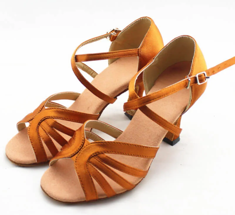 Women's Memory Foam - Lined Flamenco Dance Shoes in Mustard for All - Day ComfortTan Satin Ballroom Dance Shoes Latin Salsa Dancing Shoes for Women Women's Memory Foam - Lined Flamenco Dance Shoes in Mustard for All - Day ComfortTan Satin Ballroom Dance Shoes Latin Salsa Dancing Shoes for Women