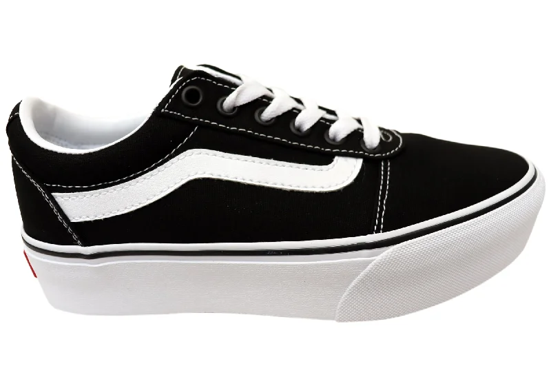Foldable Women's Travel Sneakers for Compact Storage in LuggageVans Womens Ward Platform Comfortable Lace Up Sneakers Foldable Women's Travel Sneakers for Compact Storage in LuggageVans Womens Ward Platform Comfortable Lace Up Sneakers