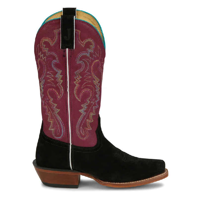 women's cowboy boots with metallic accentsAnnie Up Medium Square Toe Cowboy Boots
