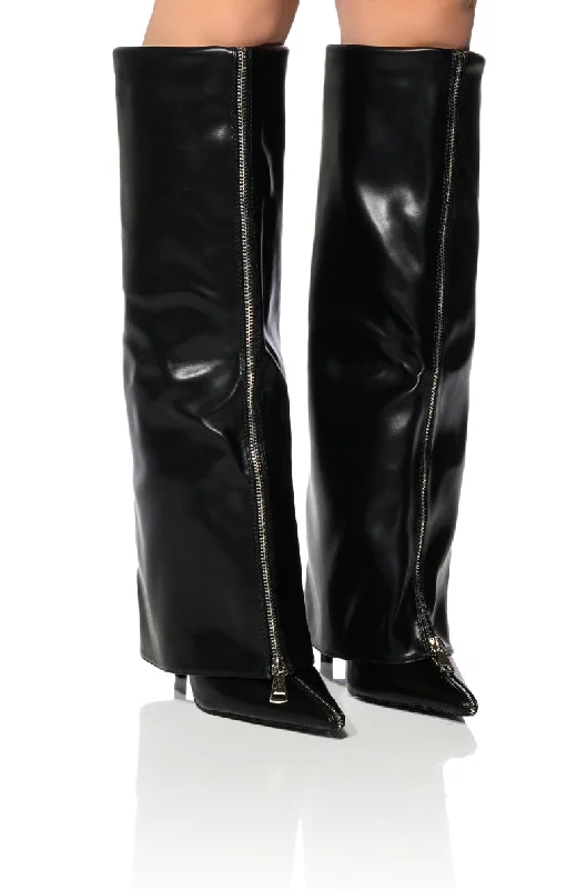 Glittery knee high boots for party occasionsAZALEA WANG ACADIA STILETTO KNEE HIGH WEDGE BOOT IN BLACK Glittery knee high boots for party occasionsAZALEA WANG ACADIA STILETTO KNEE HIGH WEDGE BOOT IN BLACK