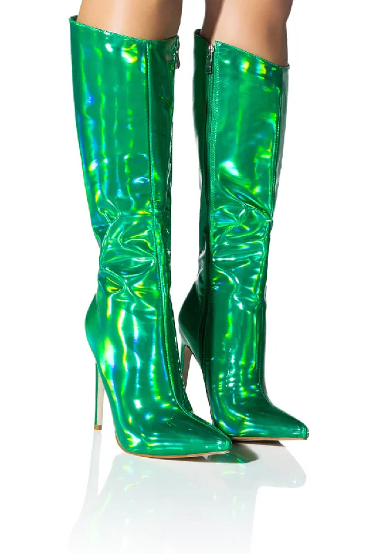 Over the knee high boots with side zipperAZALEA WANG NOVA SEXY STILETTO BOOT IN GREEN Over the knee high boots with side zipperAZALEA WANG NOVA SEXY STILETTO BOOT IN GREEN