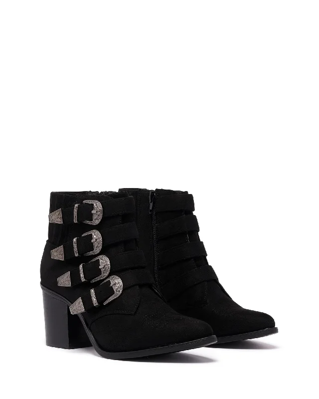 women's ankle boots with square toeBexar Ankle Boot Black Suede