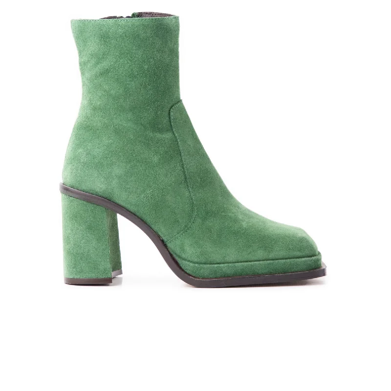 women's flat ankle bootsBowen Khaki Suede