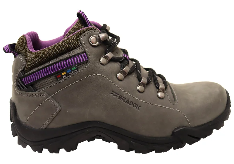 Lightweight Mesh Upper Women's Hiking Shoes in Gray for Long - Distance HikesBradok Kreek 2 W Womens Comfort Leather Hiking Boots Made In Brazil Lightweight Mesh Upper Women's Hiking Shoes in Gray for Long - Distance HikesBradok Kreek 2 W Womens Comfort Leather Hiking Boots Made In Brazil