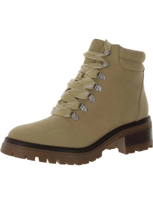 women's booties with metallic finishBrooklyn 2.1 Womens Leather Lace Up Booties