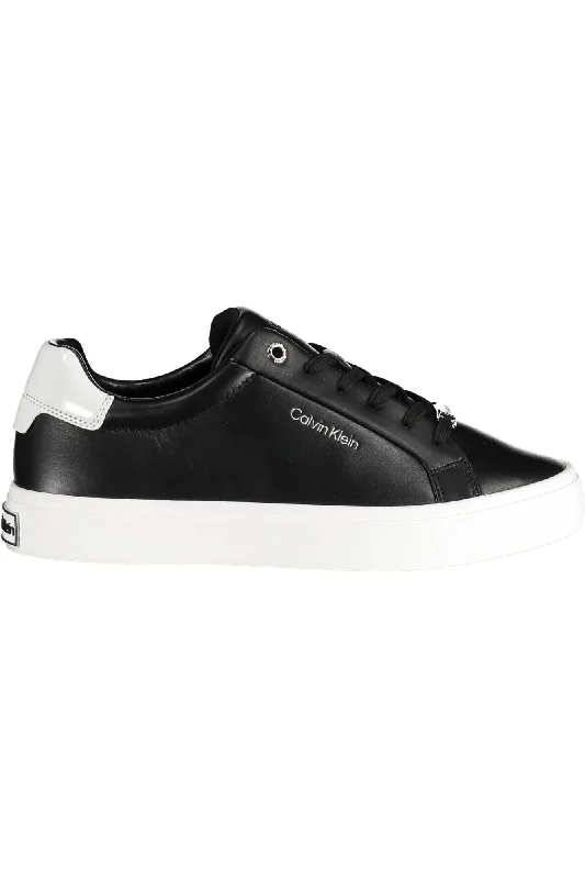women's heeled bootiesCalvin Klein Elegant Contrast Lace-up Sneakers