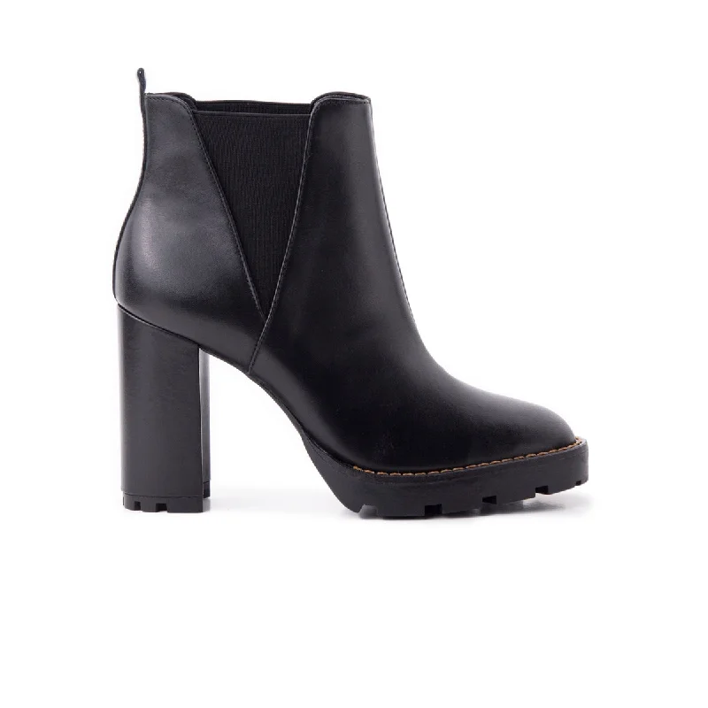 women's ankle boots with bucklesCirca Black Leather