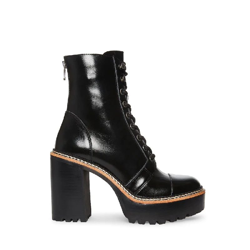 leather women bootiesCORE BLACK LEATHER
