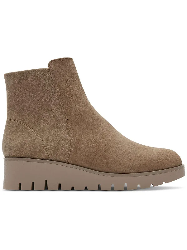 women's booties for eveningDania Womens Suede Ankle Wedge Boots