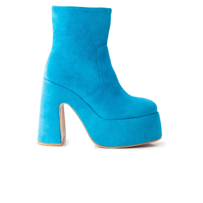 women's ankle boots for eveningDaze Blue Suede
