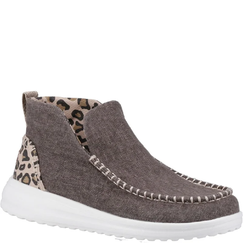 women's ankle boots with sock designHEYDUDE Denny Heavy Canvas Boot