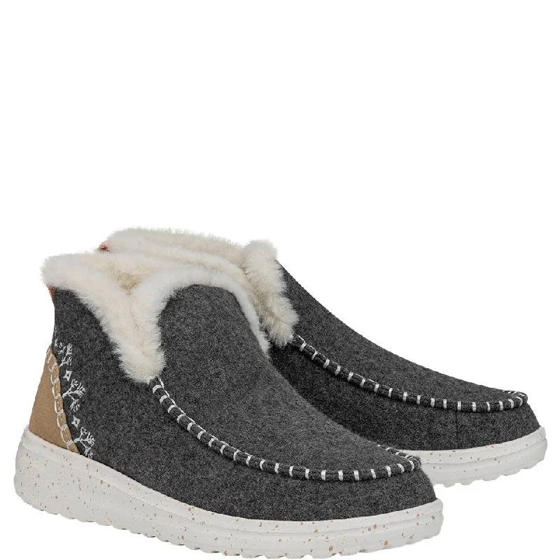 women's ankle boots for eveningHEYDUDE Denny Wool Faux Shearling Boots