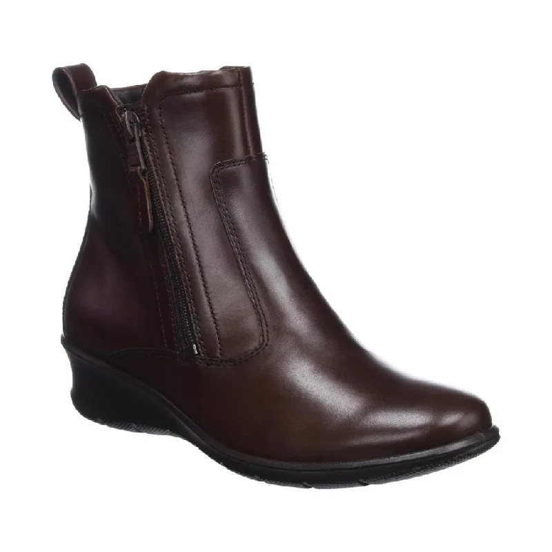 women's ankle boots with perforationsFelicia Full Grain Leather Women's Zip Up Ankle Boots