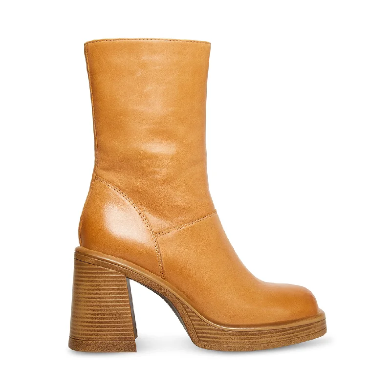 women's booties with ankle strapFANTSIE TAN LEATHER