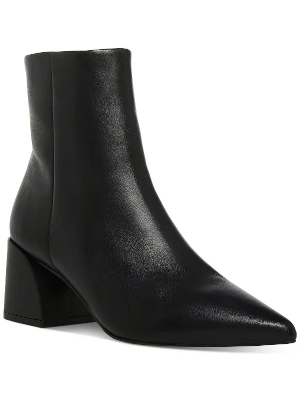 women's booties with elastic sidesFaris Womens Leather Heels Ankle Boots