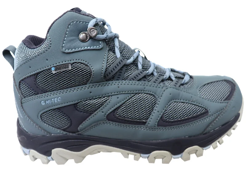 Adjustable Strap Women's Hiking Shoes in Yellow for Customized FitHi Tec Womens Lima Sport II Mid Waterproof Comfortable Hiking Boots