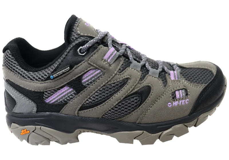 Low - Profile Women's Hiking Shoes in Maroon for a Sleek Look on TrailsHi Tec Womens Ravus Vent Lite Low Waterproof Comfortable Hiking Shoes