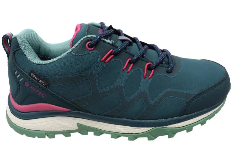 Vegan - Friendly Material Women's Hiking Shoes in Charcoal for Ethical TrekkingHi Tec Womens Stinger Waterproof Lace Up Comfortable Walking Shoes