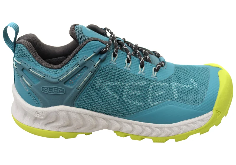 Cushioned Insole Women's Hiking Shoes in Navy for All - Day ComfortKeen Womens Comfortable Lace Up NXIS EVO Waterproof Shoes Cushioned Insole Women's Hiking Shoes in Navy for All - Day ComfortKeen Womens Comfortable Lace Up NXIS EVO Waterproof Shoes