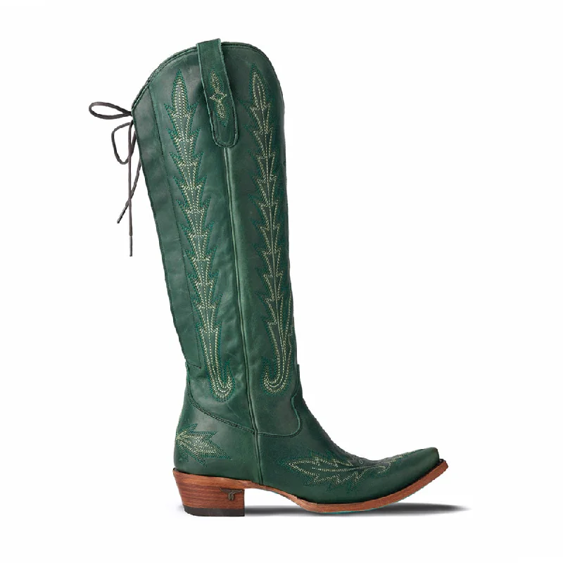 women's cowboy boots with rhinestonesLexington Knee High Corset Embroidered Snip Toe Zippered Cowboy Boots women's cowboy boots with rhinestonesLexington Knee High Corset Embroidered Snip Toe Zippered Cowboy Boots