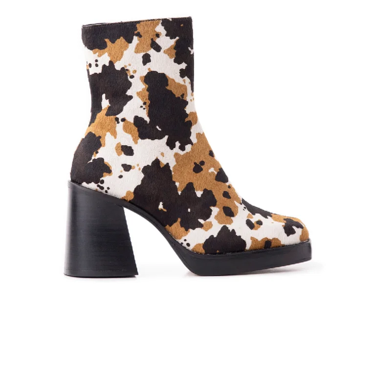 women's ankle boots with hidden wedgeMinden Multi Cow Pony