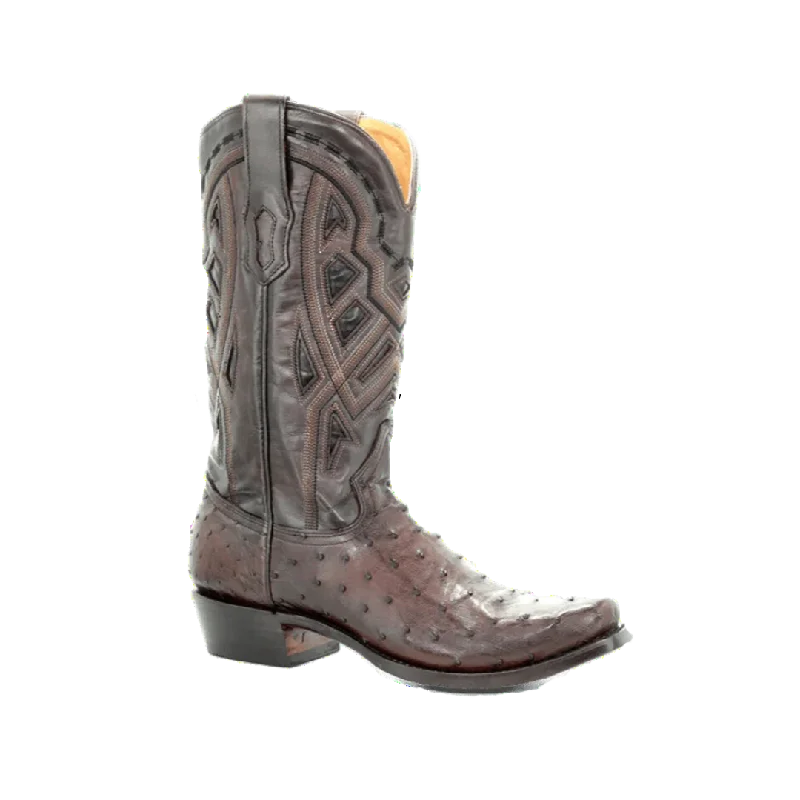 women's cowboy boots for everyday wearCorral Men's Ostrich Narrow Square Toe Chocolate Boots women's cowboy boots for everyday wearCorral Men's Ostrich Narrow Square Toe Chocolate Boots