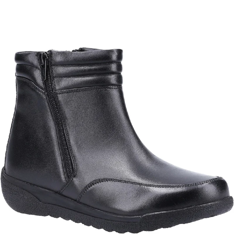 women's ankle boots with hidden wedgeFleet & Foster Morocco Twin Zip Ankle Boot