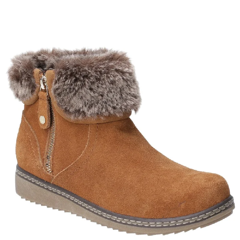 women's leather ankle bootsHush Puppies Penny Zip Ankle Boot