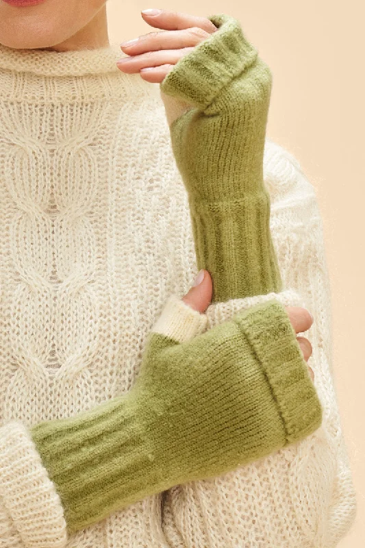 women's platform ankle bootsPOWDER CASSIA WRIST WARMERS SAGE