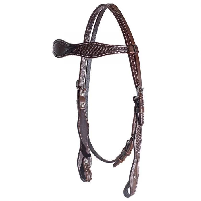 women's ankle moto bootsGR Basket Tooled Brow Headstall