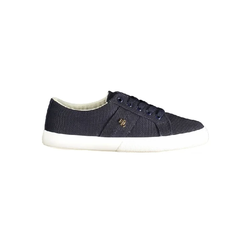 women's booties for hikingRalph Lauren Blue Cotton Sneaker