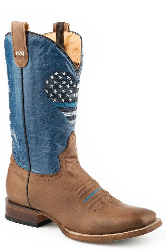 stylish women's cowboy bootsRoper Womens Brown Leather Thin Blue Line Ccs Cowboy Boots stylish women's cowboy bootsRoper Womens Brown Leather Thin Blue Line Ccs Cowboy Boots