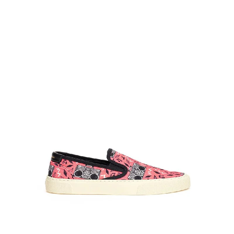 women's booties with bucklesSaint Laurent Pink Cotton Sneaker