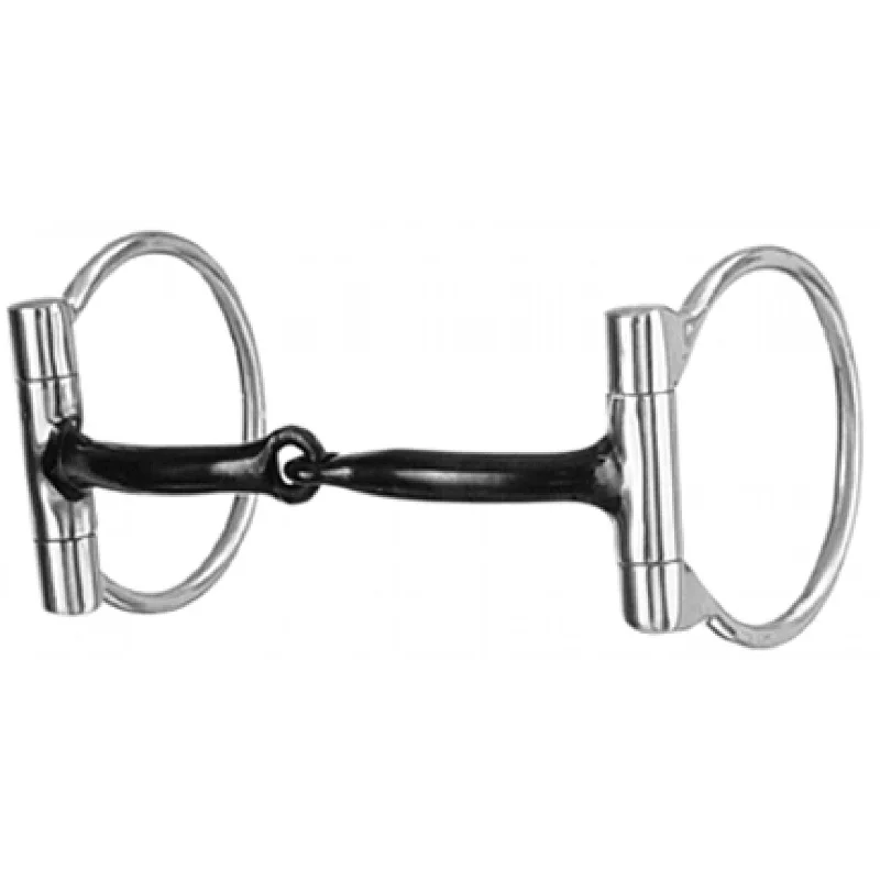 women's moto boots with low heelStainless Steel Offset Dee Ring Snaffle