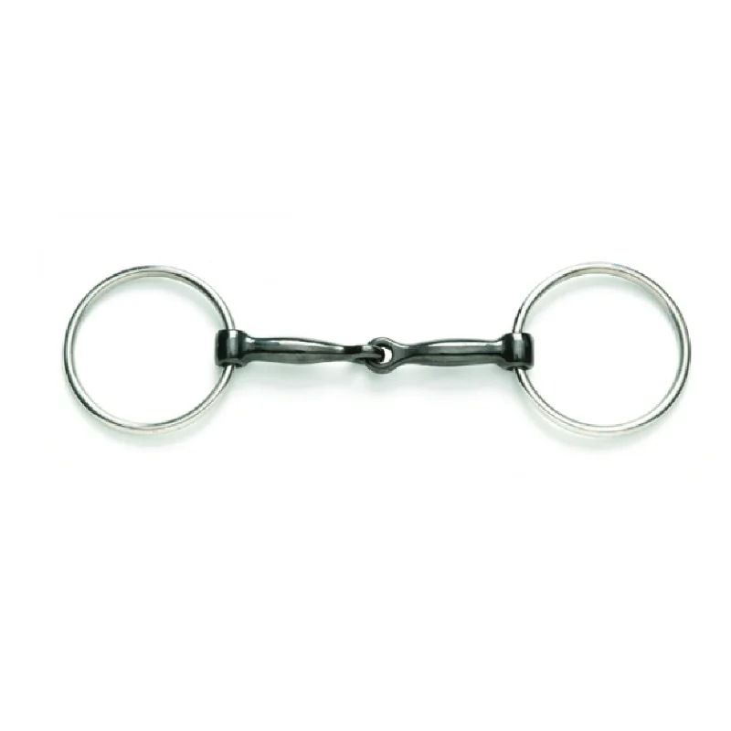 women's over-the-knee moto bootsStainless Steel Ring Snaffle with Sweet Iron Mouth