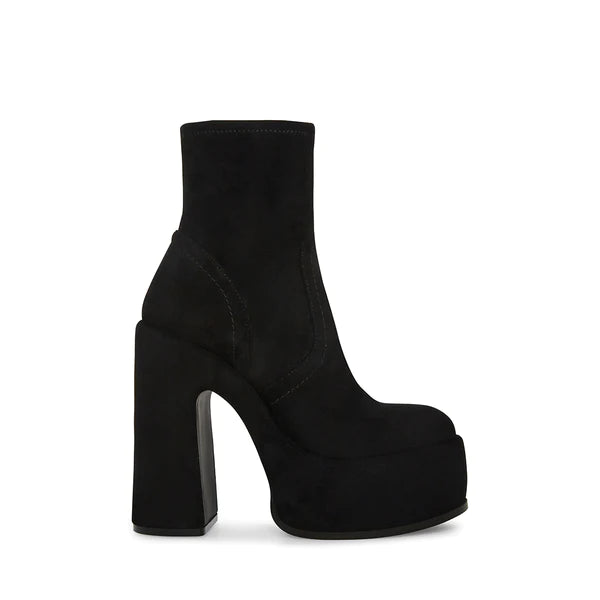 women's booties with metallic finishSTASSIE BLACK