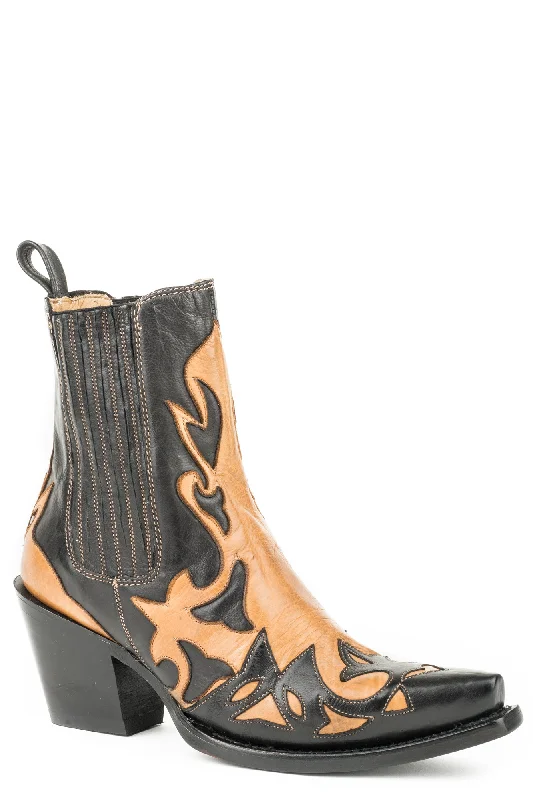 women's leather cowboy bootsStetson Womens Black/Tan Leather Cici Snip Toe Ankle Boots women's leather cowboy bootsStetson Womens Black/Tan Leather Cici Snip Toe Ankle Boots