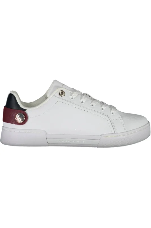 women's booties with Chelsea styleTommy Hilfiger Eco-Chic White Lace-Up Sneakers