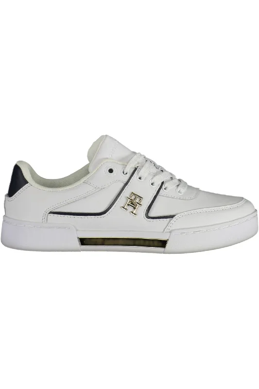 women's booties with pull-on tabsTommy Hilfiger Eco-Friendly Chic White Sneakers