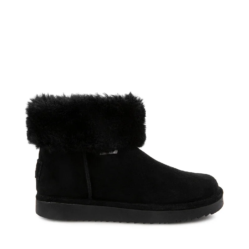 women's booties with zippersUMASX BLACK SUEDE