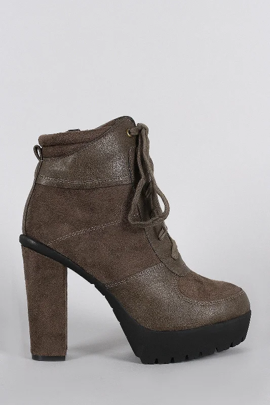 women's booties with side cutoutsWild Diva Lounge Round Toe Lace Up Heeled Platform Booties women's booties with side cutoutsWild Diva Lounge Round Toe Lace Up Heeled Platform Booties