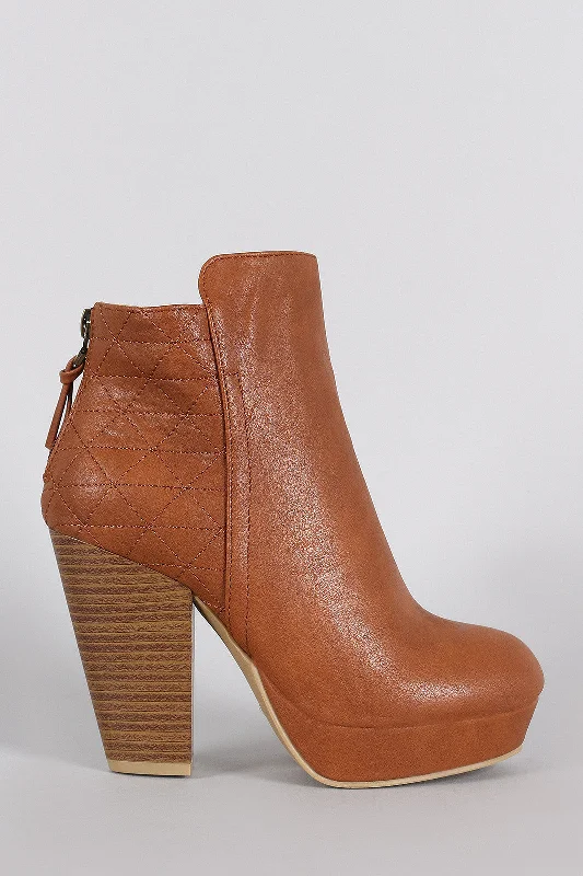 women's booties with pull-on tabsWild Diva Lounge Criss-Cross Stitching Platform Chunky Heeled Booties women's booties with pull-on tabsWild Diva Lounge Criss-Cross Stitching Platform Chunky Heeled Booties