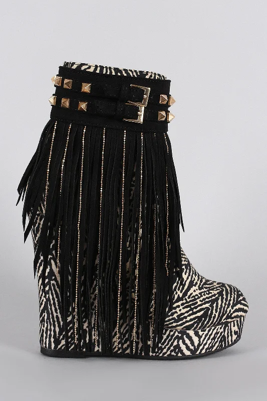 women's booties for rainy daysTribal Studded Suede Chain Fringe Platform Wedge Bootie women's booties for rainy daysTribal Studded Suede Chain Fringe Platform Wedge Bootie