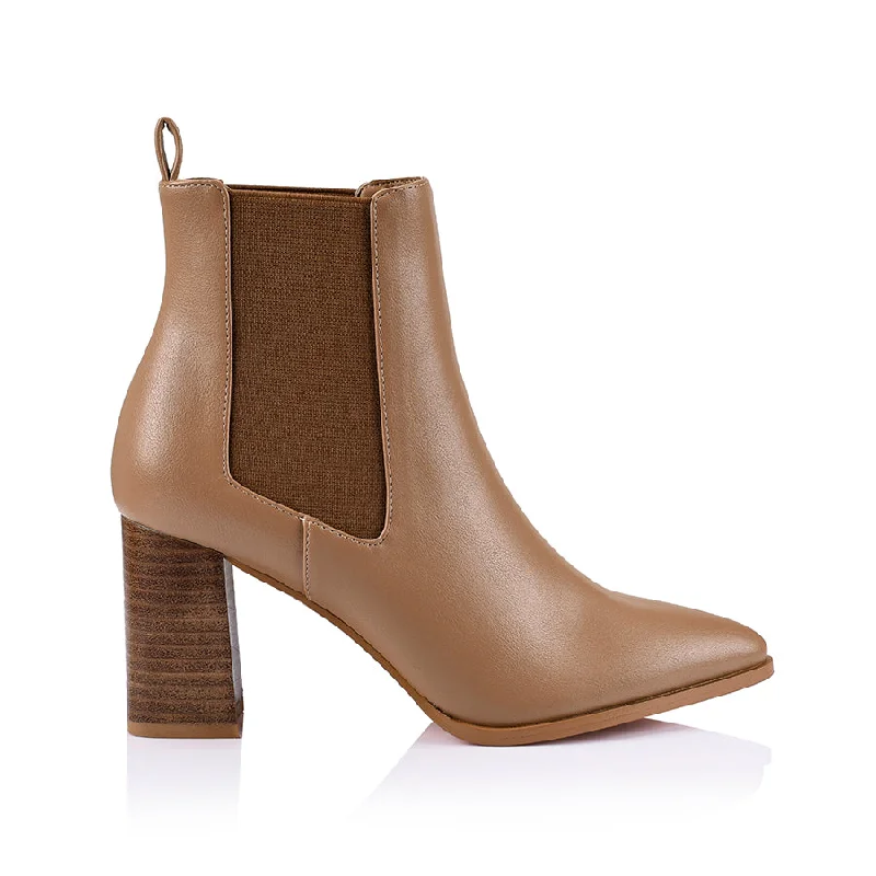 women's lace-up ankle bootsMagellan Chelsea Ankle Boots - Dark Camel