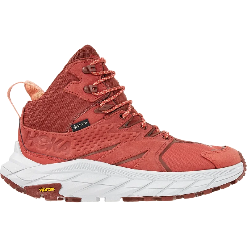 Women's Hiking Shoes with Multi - Directional Lugs in Burgundy for TractionWomen's Anacapa Mid GTX Women's Hiking Shoes with Multi - Directional Lugs in Burgundy for TractionWomen's Anacapa Mid GTX