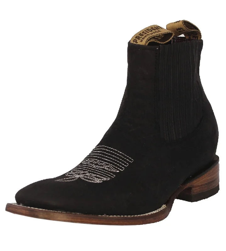 women's cowboy boots with bucklesWomens Black Chelsea Cowboy Boots Solid Leather - Square Toe women's cowboy boots with bucklesWomens Black Chelsea Cowboy Boots Solid Leather - Square Toe