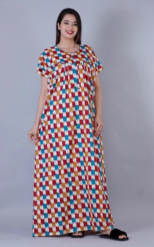 women's suede western bootsWomen's Premium Cotton Multi Colors Printed Night Gown