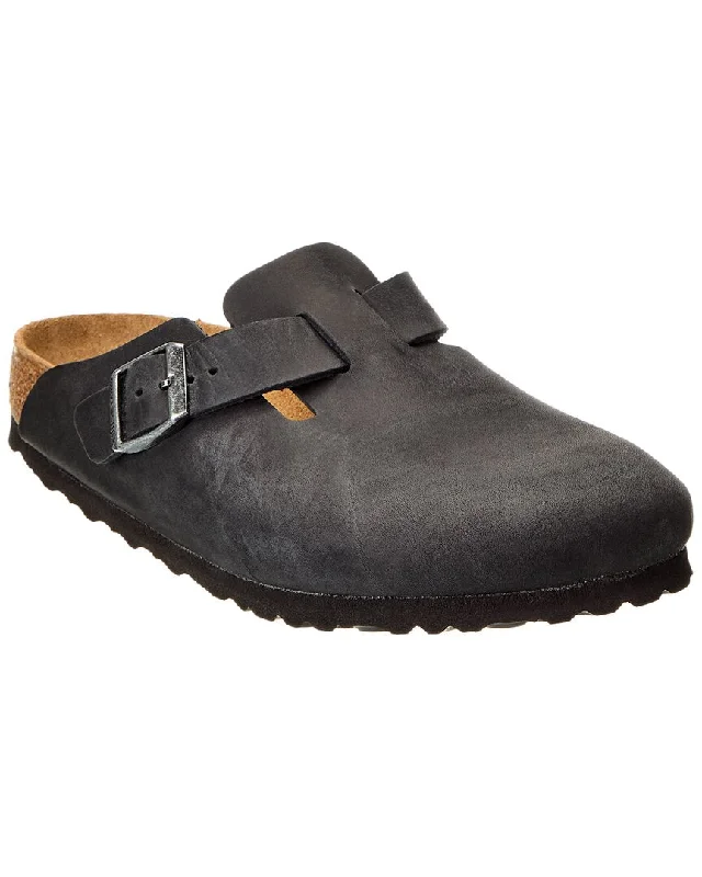 Plus Size Women's Embroidered Velvet Mules in Burgundy for a Luxurious Party OutfitBirkenstock Boston BS Narrow Leather Clog Plus Size Women's Embroidered Velvet Mules in Burgundy for a Luxurious Party OutfitBirkenstock Boston BS Narrow Leather Clog